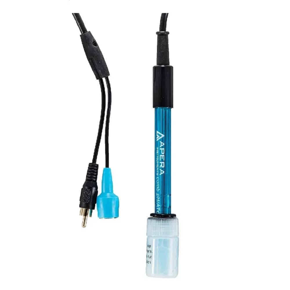 201T-F 3-in-1 combined pH/temp. electrode, BNC/RCA
